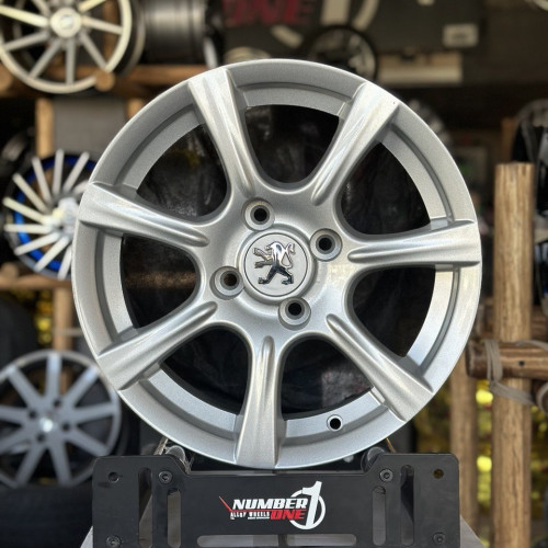 رینگ فابریک 7پر سایز 15 نقره ای نیریز